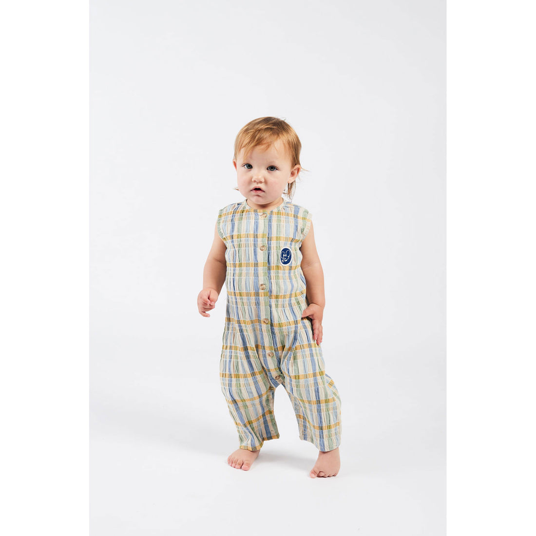 Bobo Choses Checker Woven Overalls