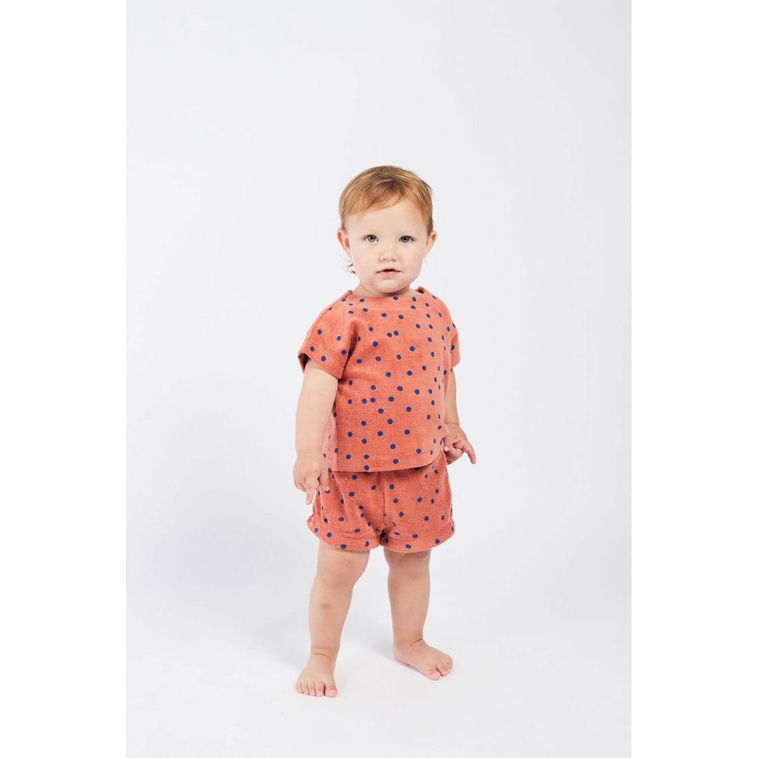 Bobo Choses Dots Terry Towel Baby Shorts