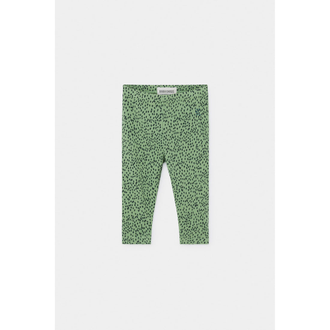 Bobo Choses Green Leopard Baby Leggings