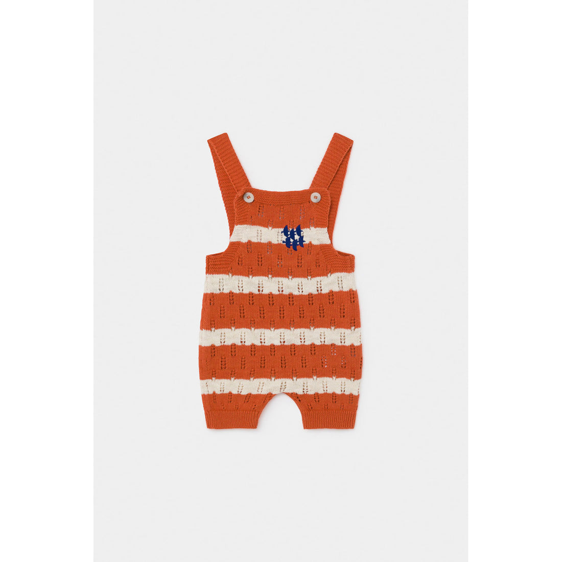 Bobo Choses Striped knitted Playsuit