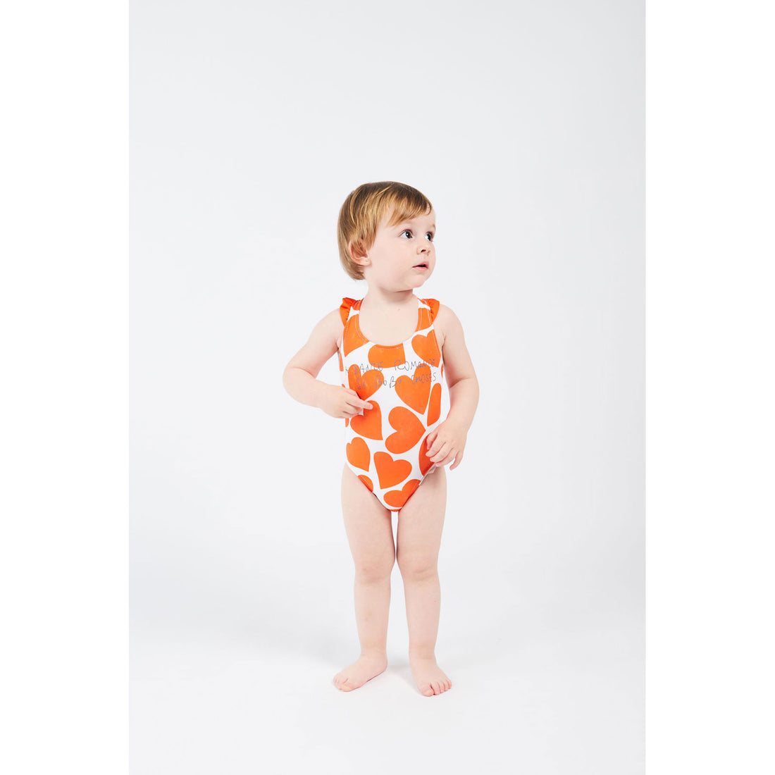 Bobo Choses Hearts Print Baby Swimsuit