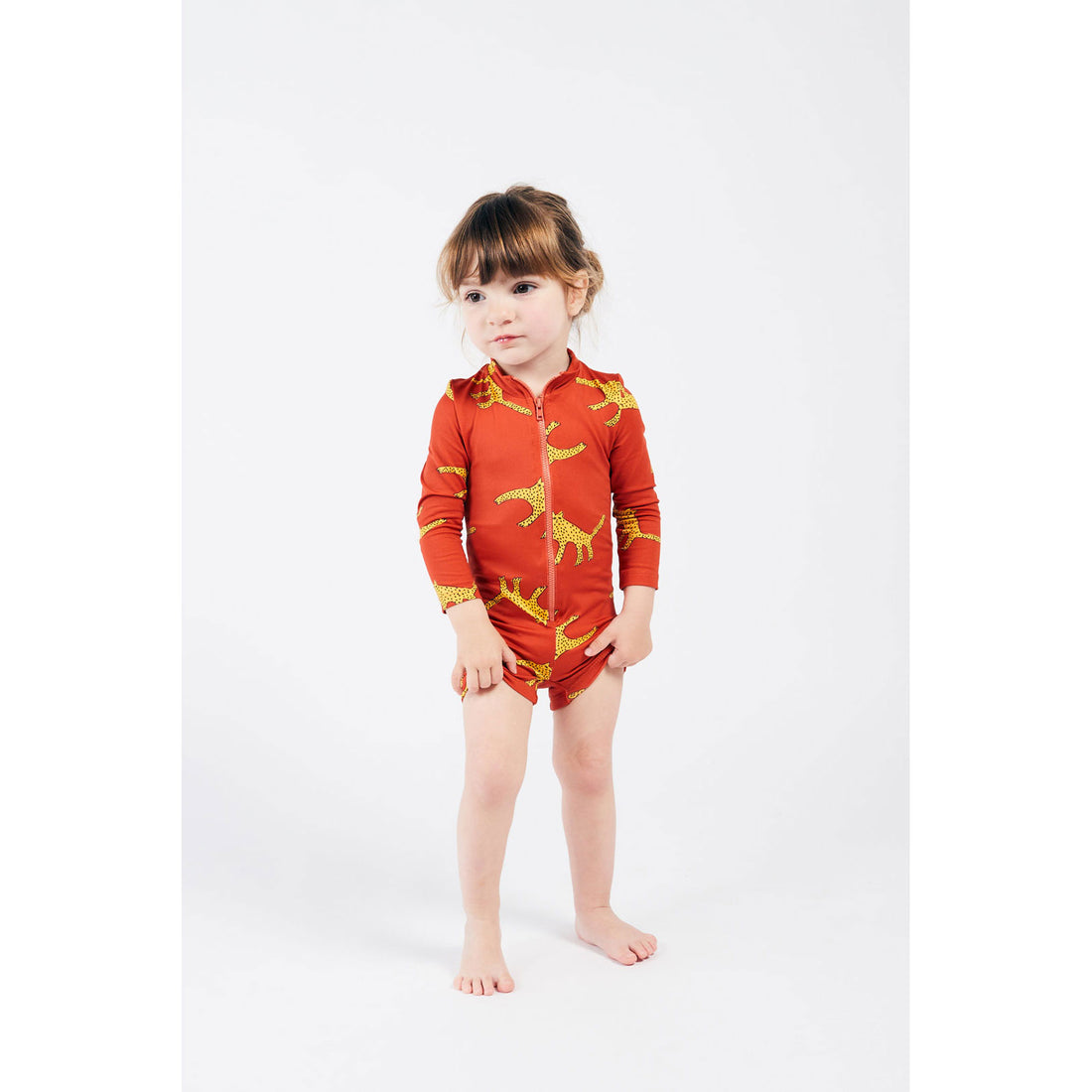 Bobo Choses Leopard Print Swim Playsuit