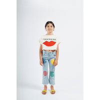 Bobo Choses Chachacha Kiss Cropped Sweatshirt