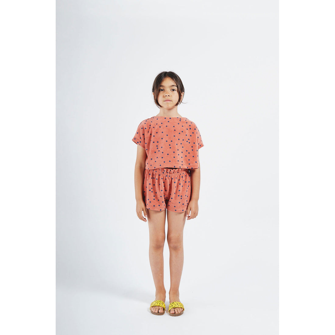 Bobo Choses Spots Terry Towel Cropped Sweatshirt