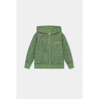 Bobo Choses All over Leopard Zipped Hoodie