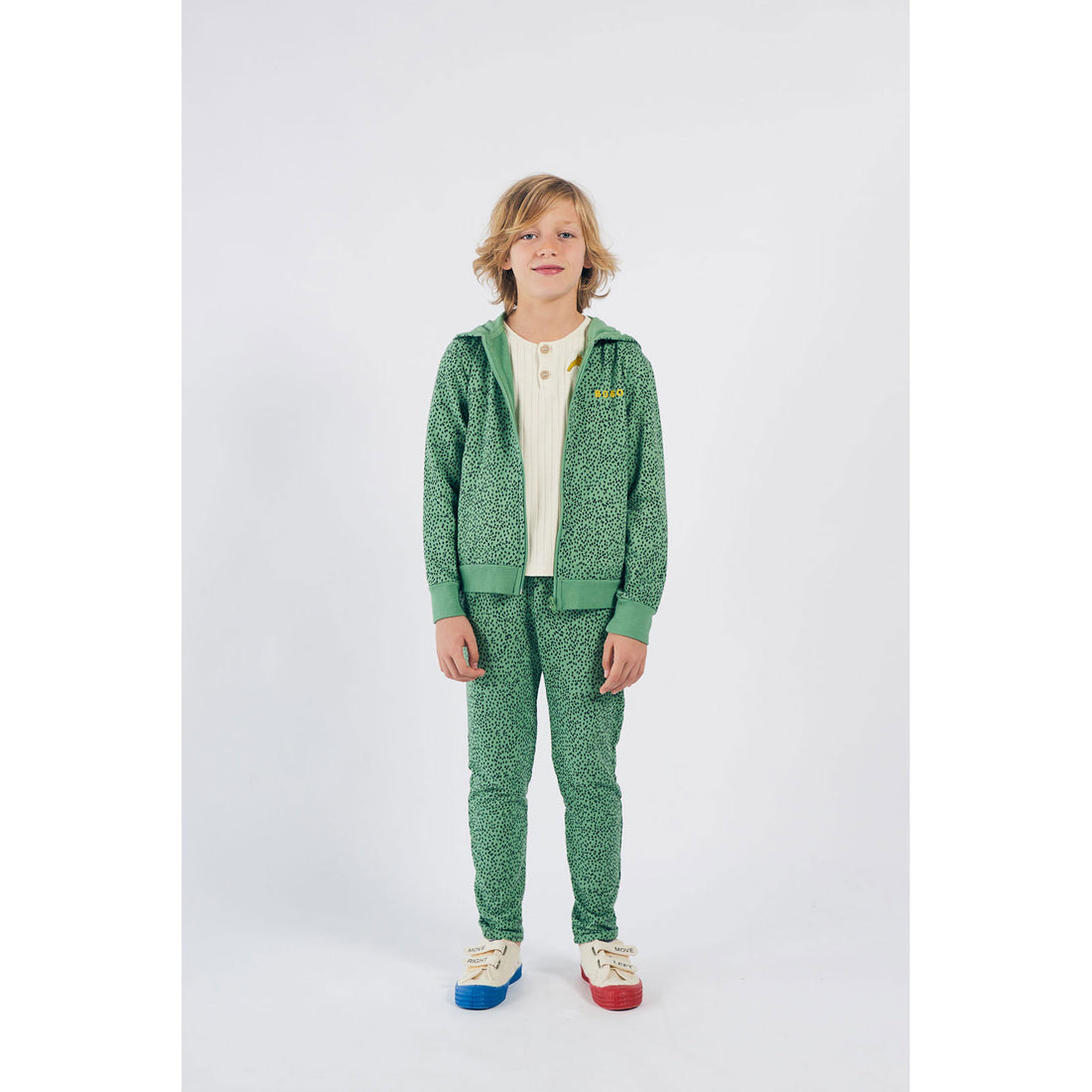 Bobo Choses All over Leopard Zipped Hoodie