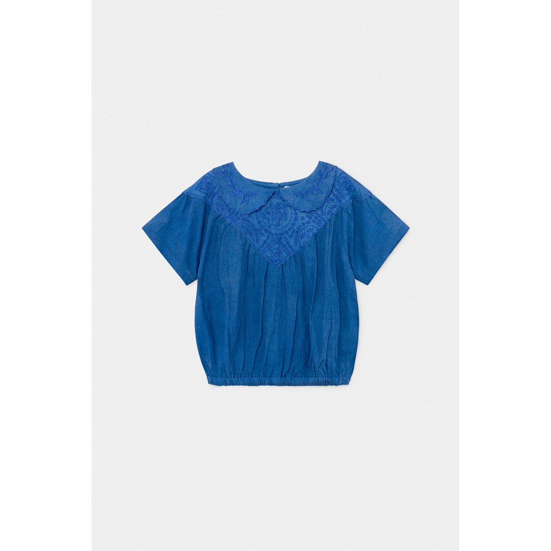 Bobo Choses Embroidery Short Sleeve Blouse
