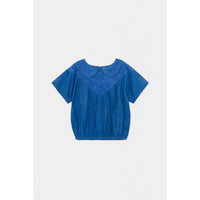 Bobo Choses Embroidery Short Sleeve Blouse