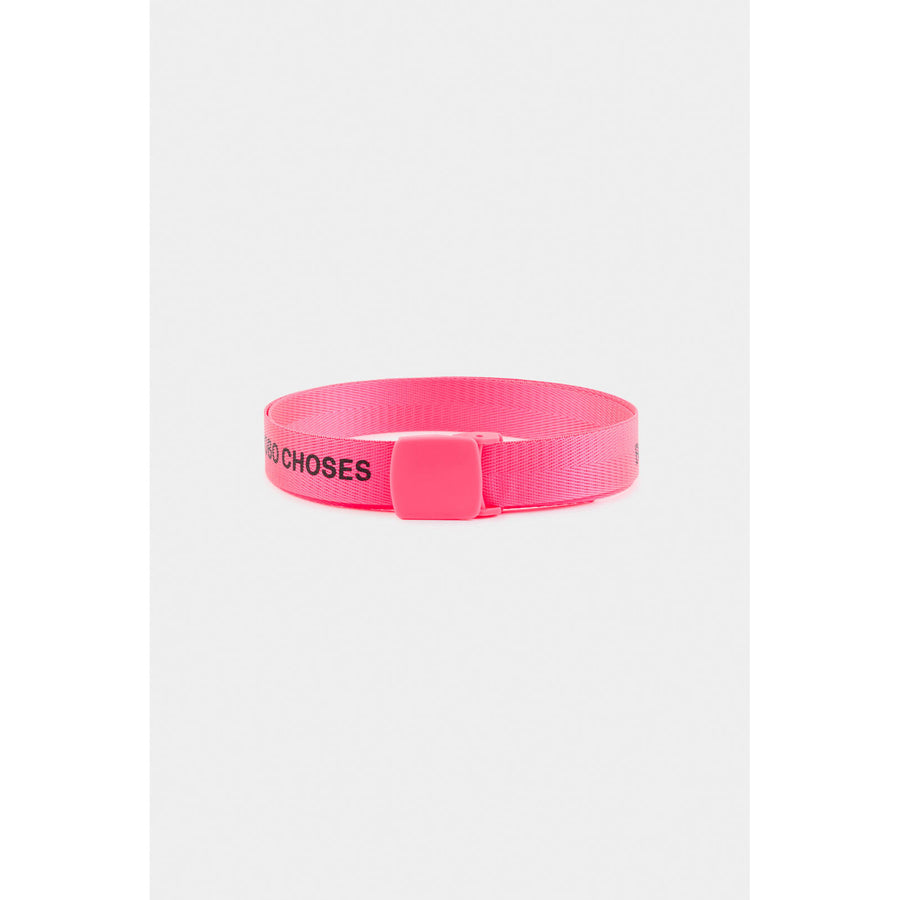 Bobo Choses Fluo Pink Logo Belt