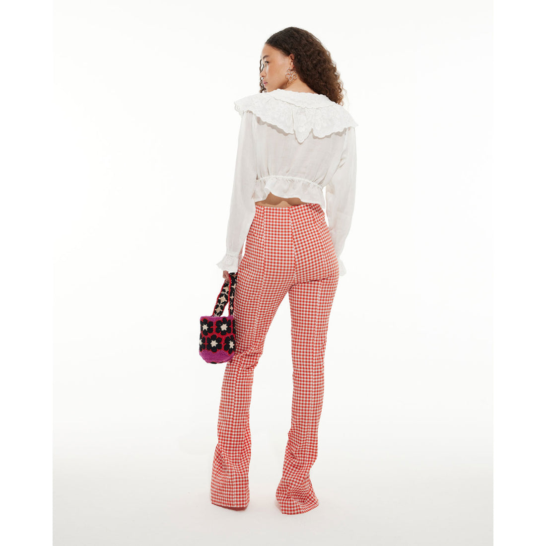 Les Coyotes De Paris Off White Romantic Embroidered Blouse