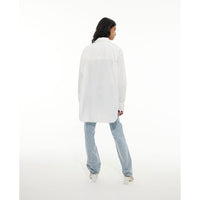 Les Coyotes De Paris White Crochet Patched Shirt