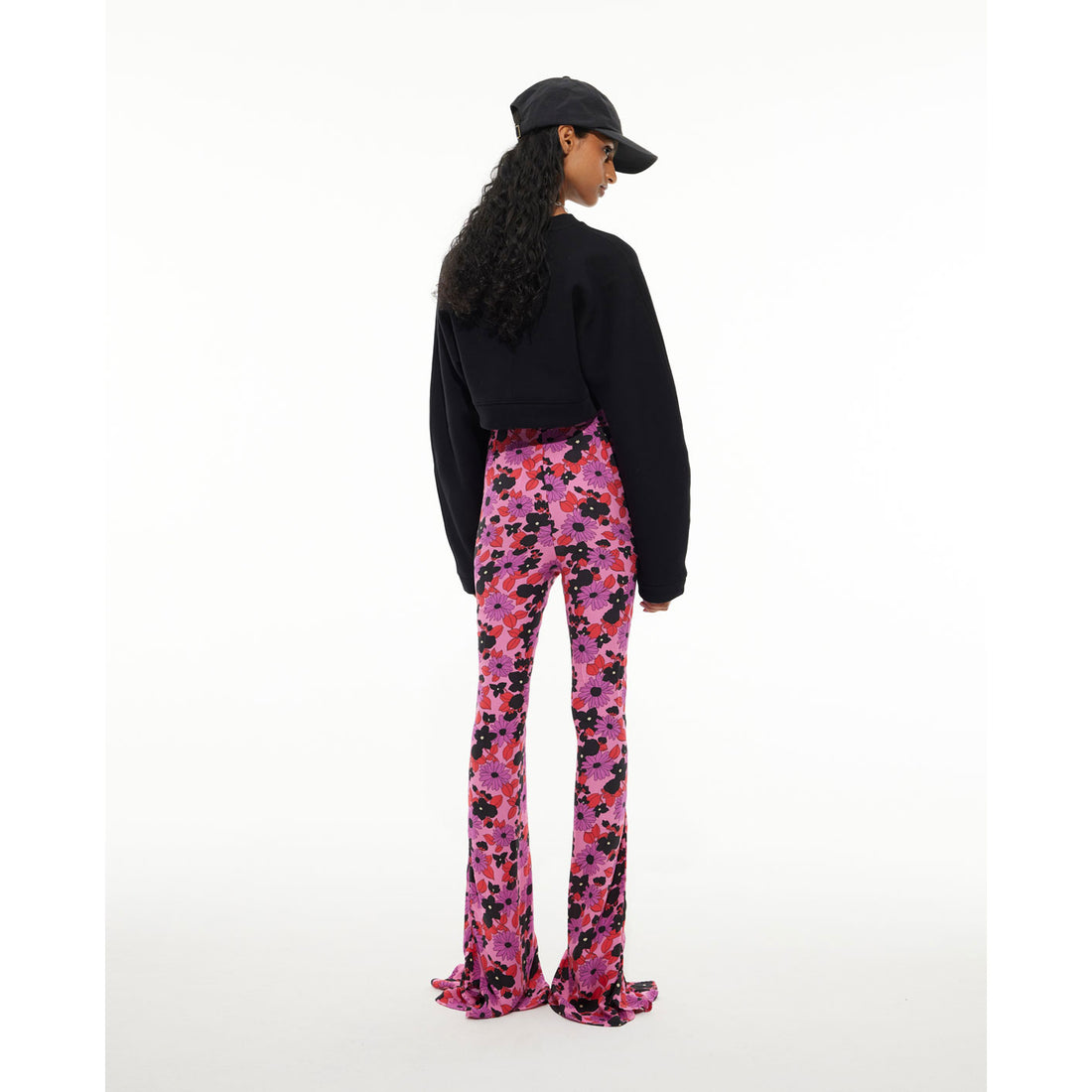 Les Coyotes De Paris Black Cropped Logo Sweatshirt