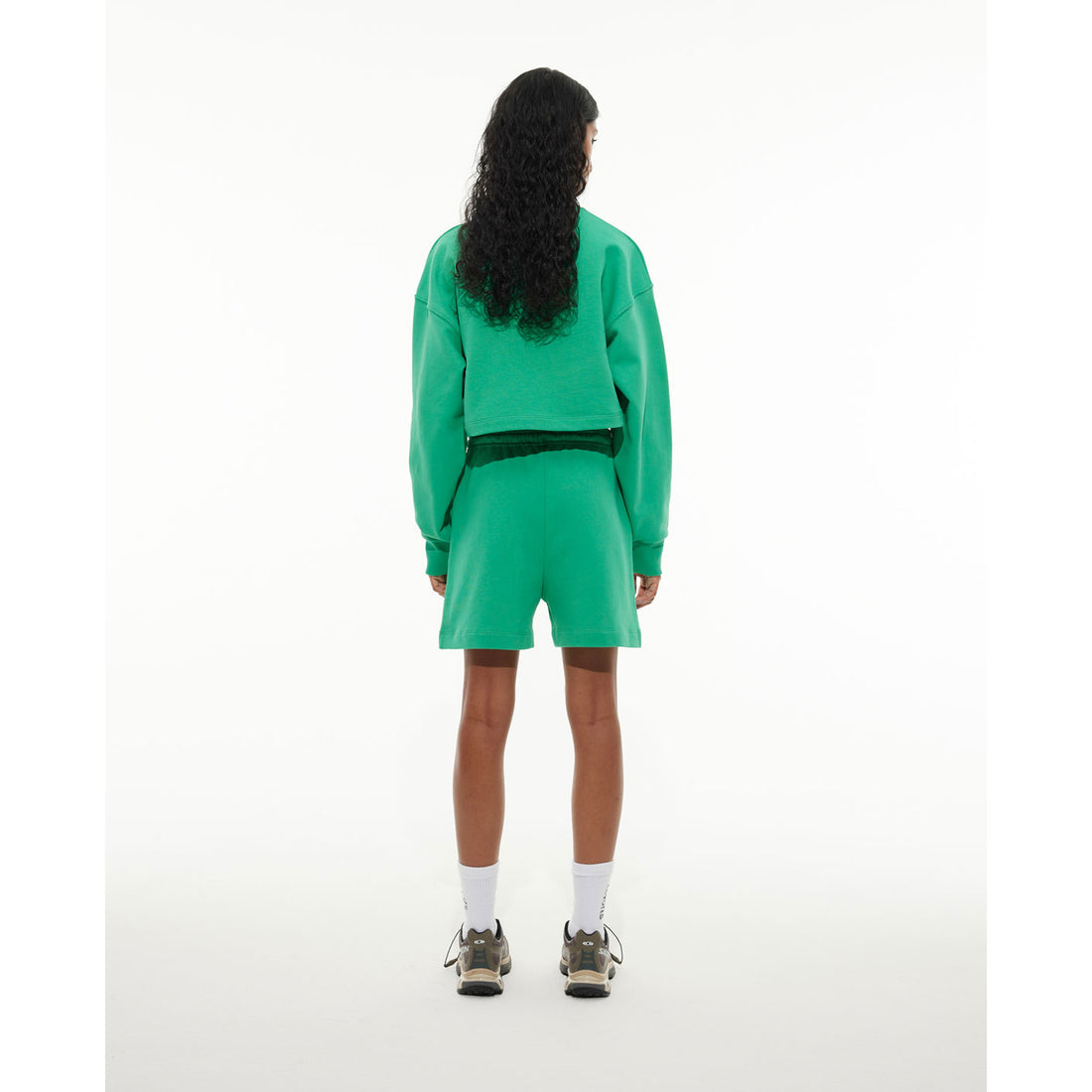 Les Coyotes De Paris Jade Large Logo Cropped Sweatshirt