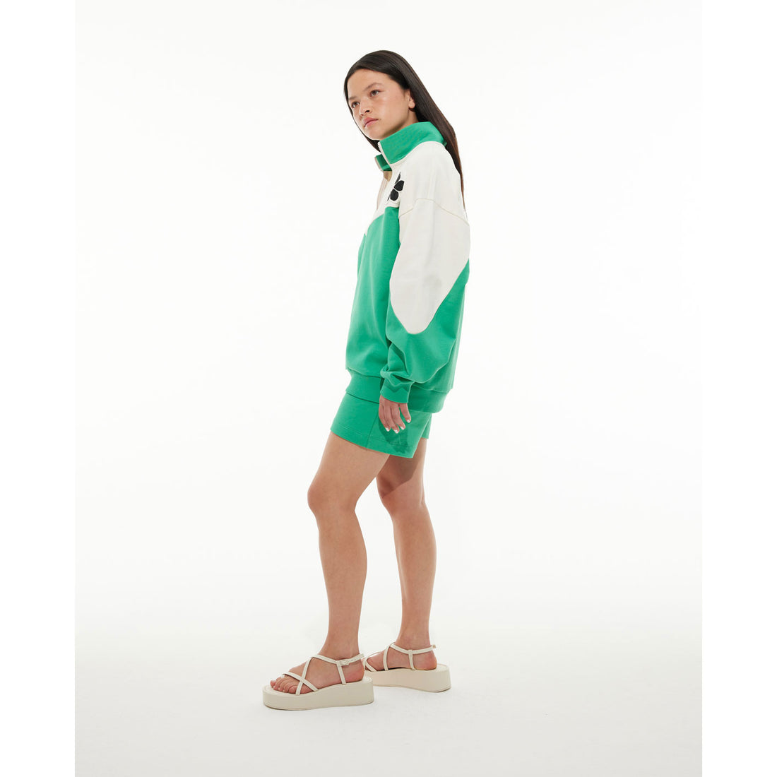 Les Coyotes De Paris Colorblock Color Block Sweatshirt