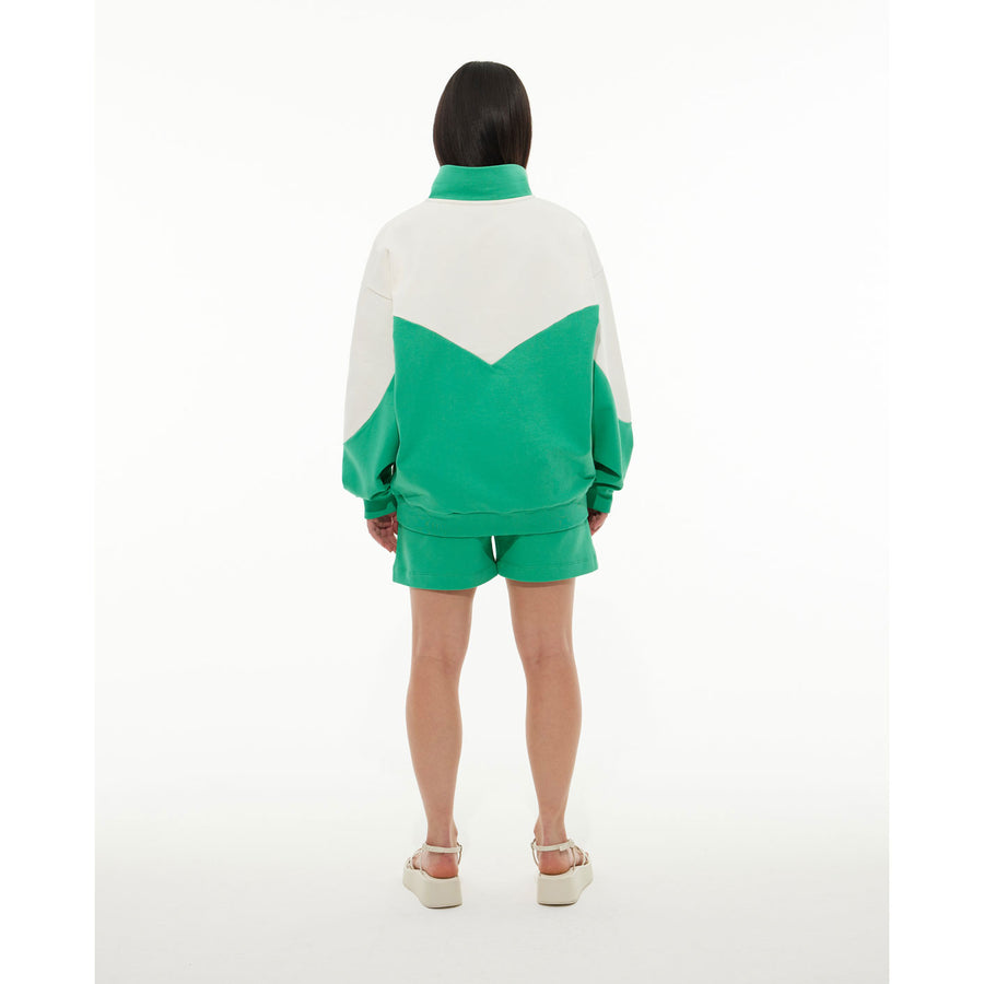 Les Coyotes De Paris Colorblock Color Block Sweatshirt