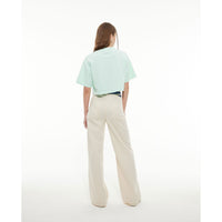Les Coyotes De Paris Light Mint Logo Cropped Tee