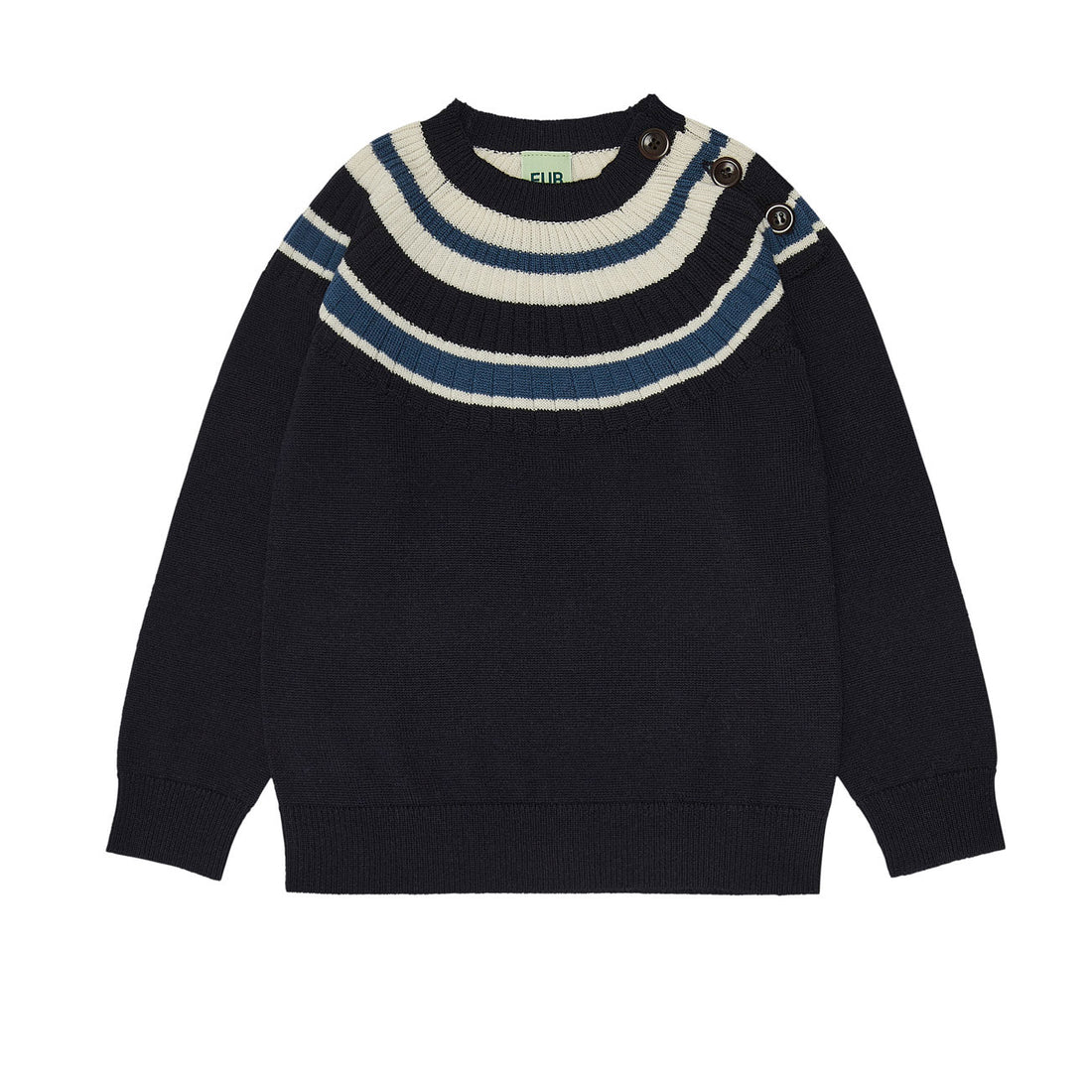 FUB Contrast Top - Dark Navy