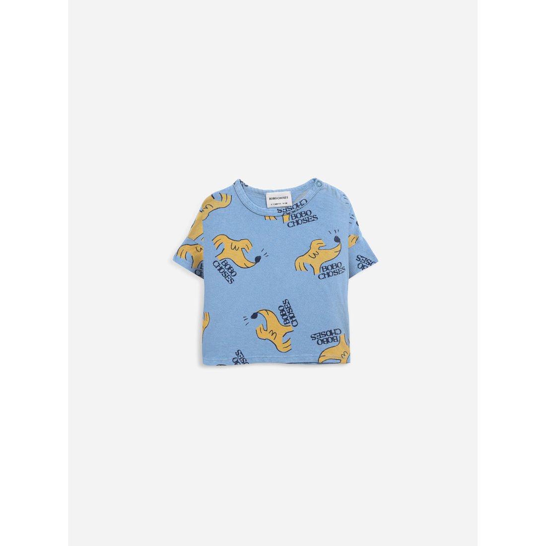 Bobo Choses Sniffy Dog All Over Short Sleeve T-Shirt