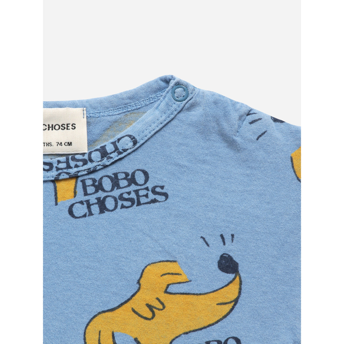 Bobo Choses Sniffy Dog All Over Short Sleeve T-Shirt