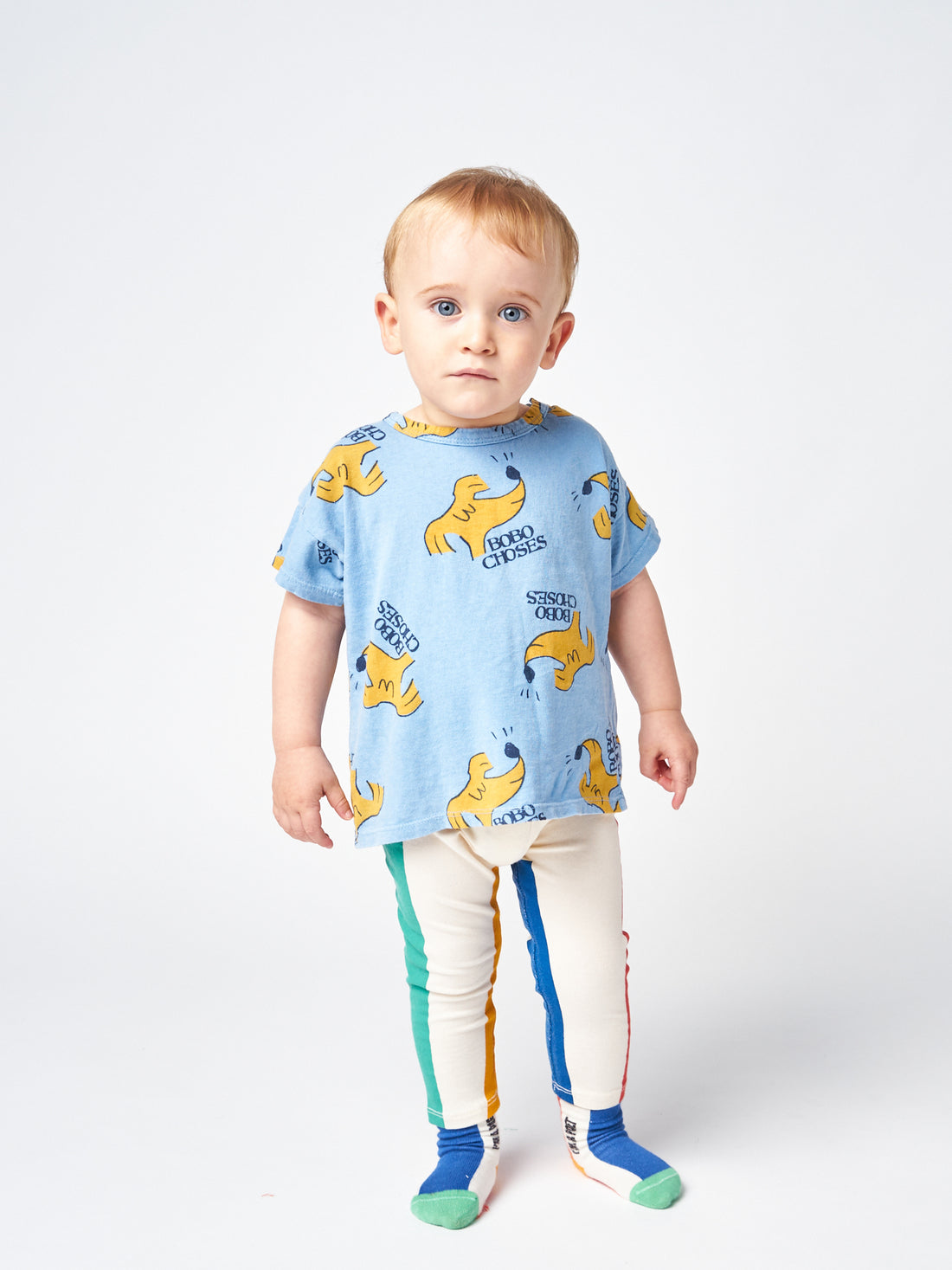 Bobo Choses Sniffy Dog All Over Short Sleeve T-Shirt