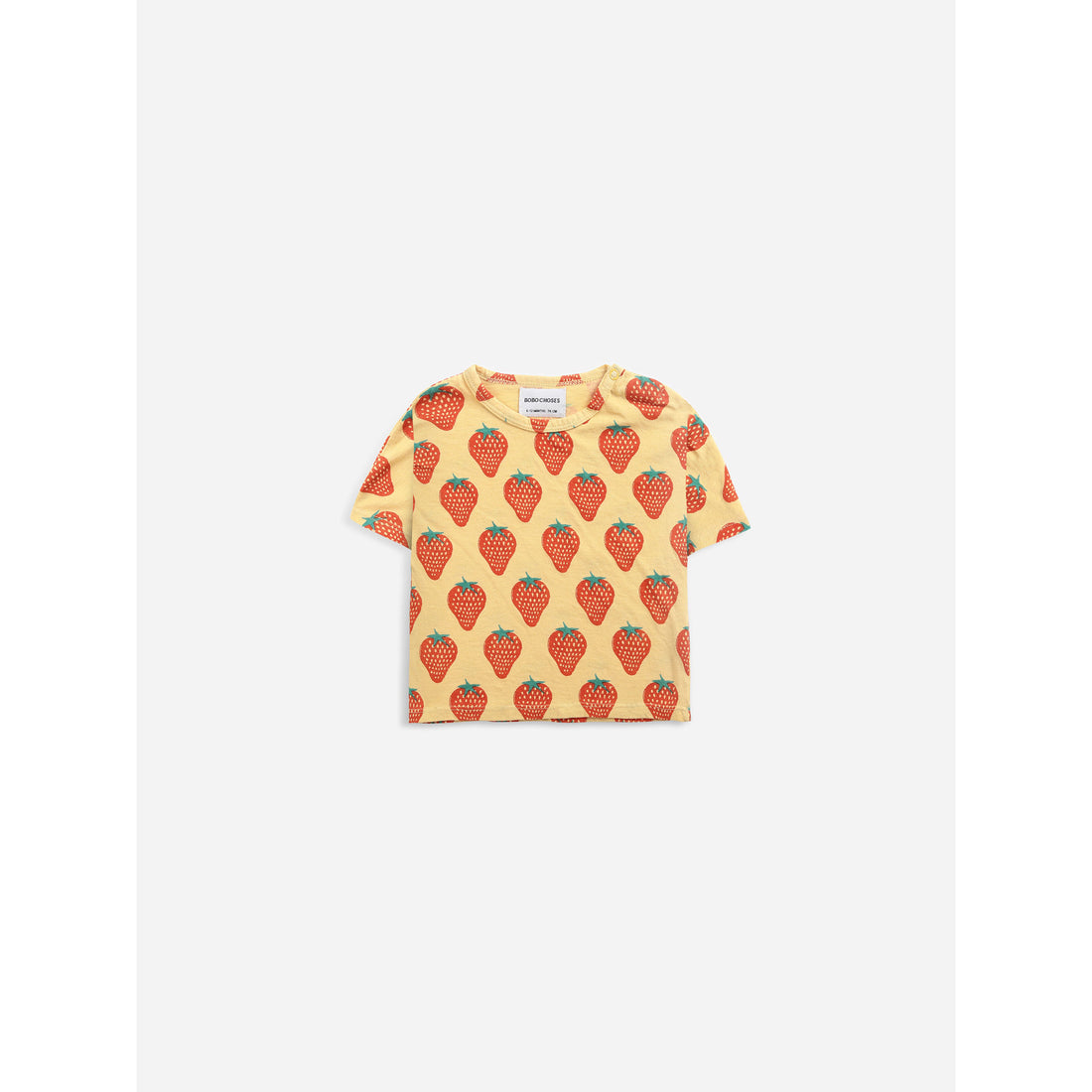 Bobo Choses Strawberry All Over Short Sleeve Tshirt