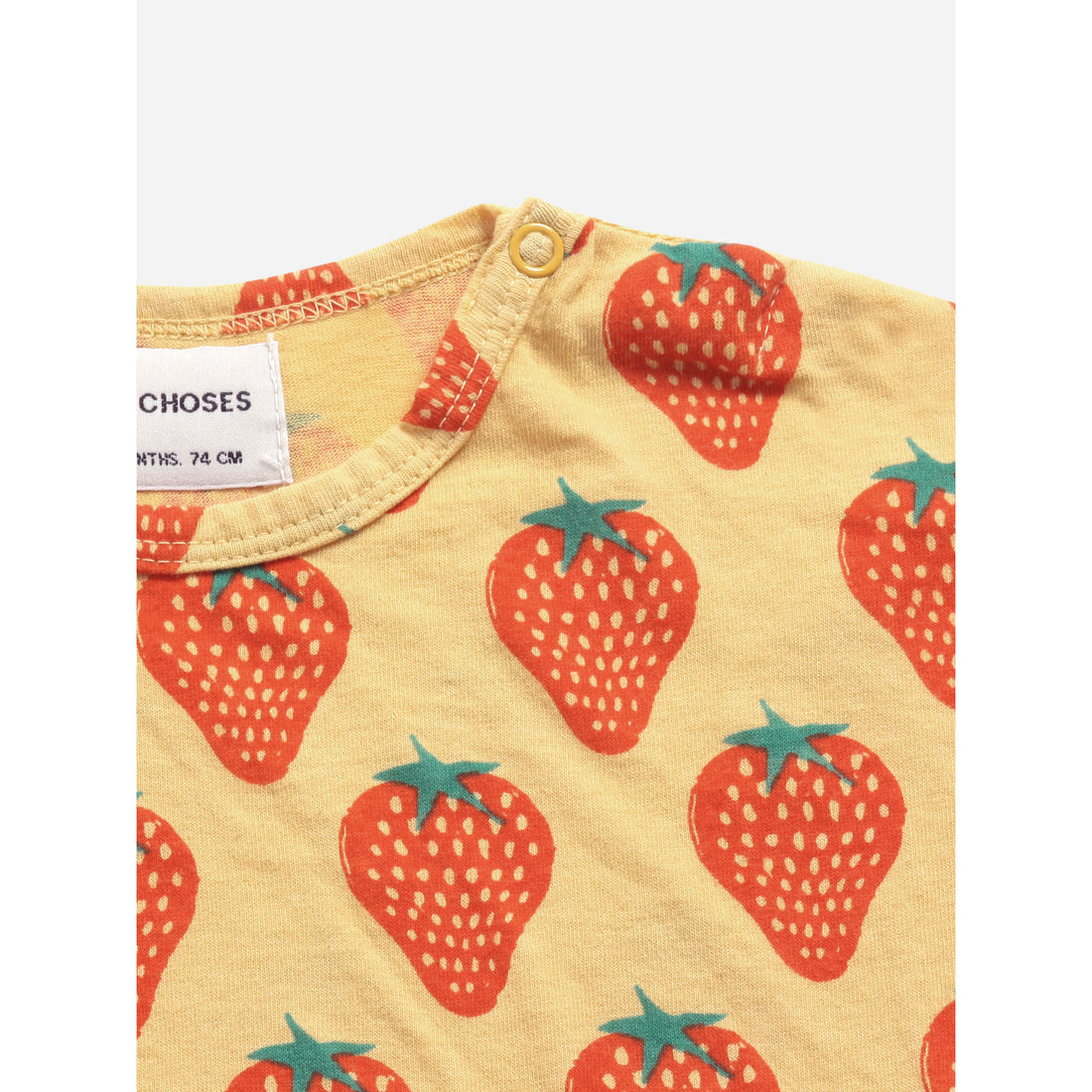 Bobo Choses Strawberry All Over Short Sleeve Tshirt