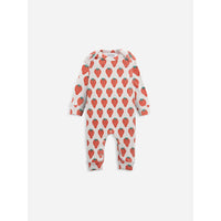 Bobo Choses Strawberry All Over Long Sleeve Overall