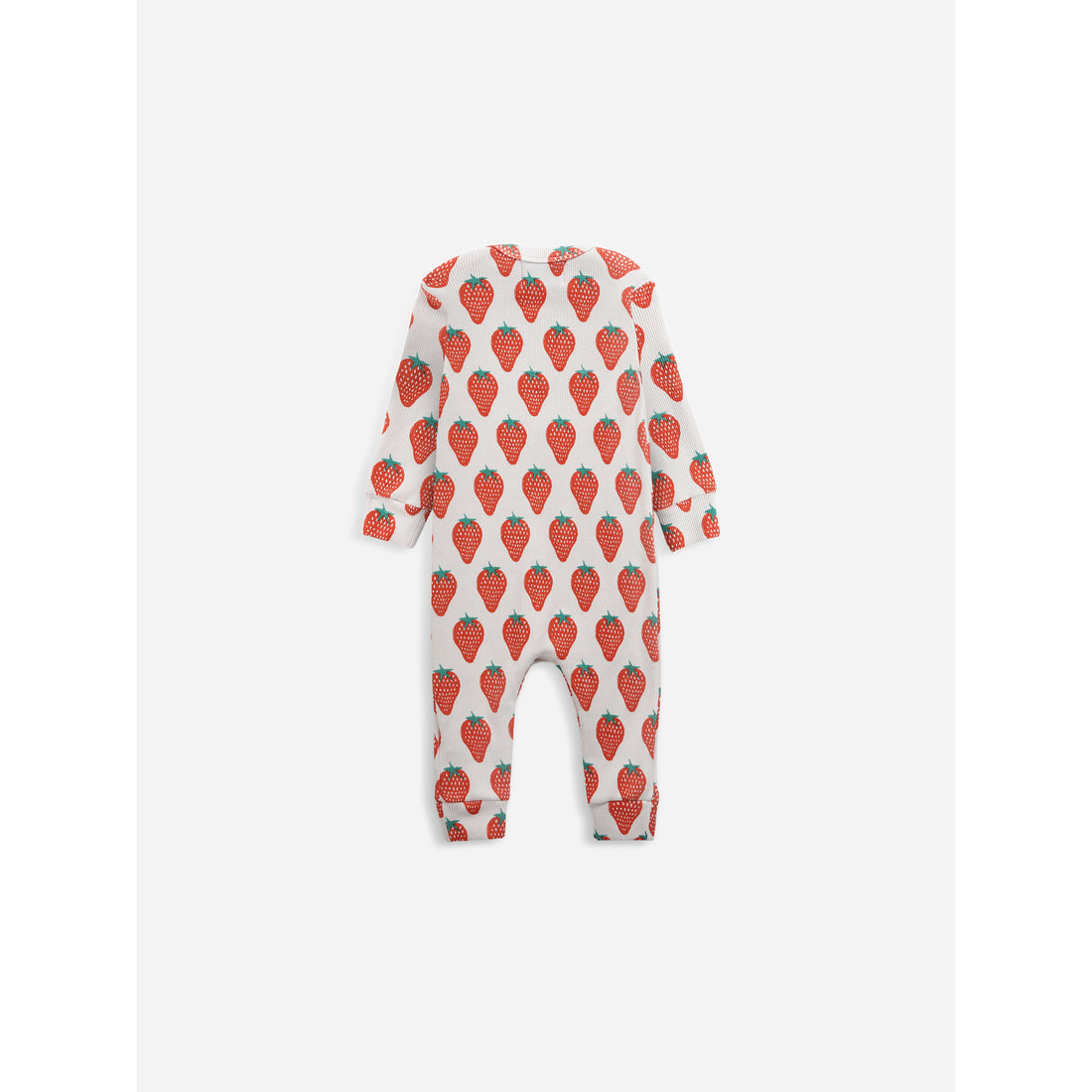 Bobo Choses Strawberry All Over Long Sleeve Overall