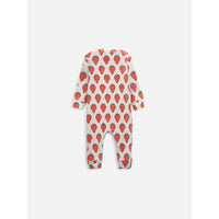 Bobo Choses Strawberry All Over Long Sleeve Overall
