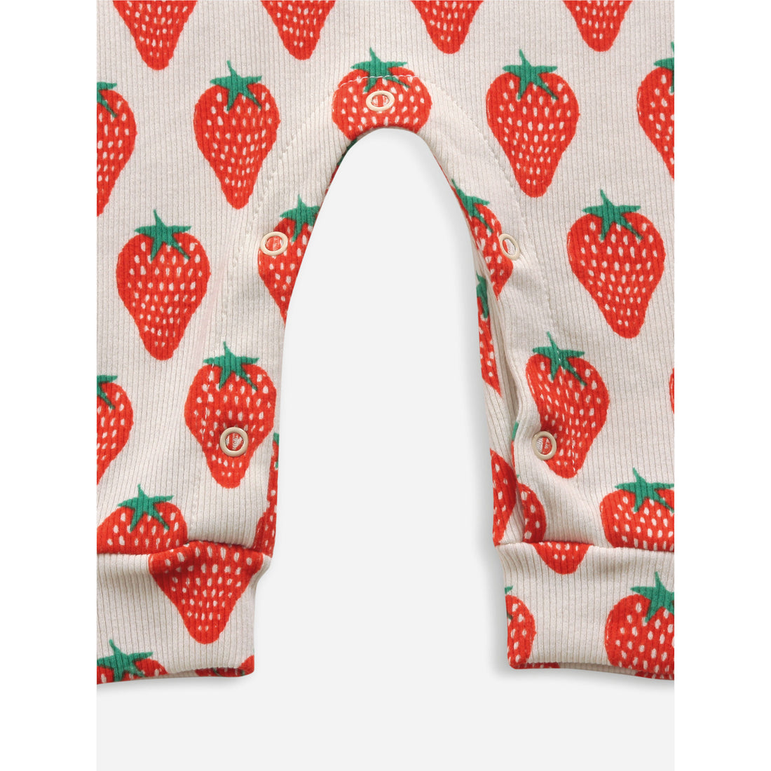 Bobo Choses Strawberry All Over Long Sleeve Overall