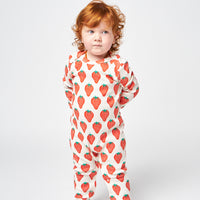 Bobo Choses Strawberry All Over Long Sleeve Overall