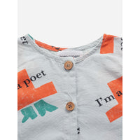 Bobo Choses I'm A Poet All Over Woven Playsuit