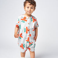Bobo Choses I'm A Poet All Over Woven Playsuit
