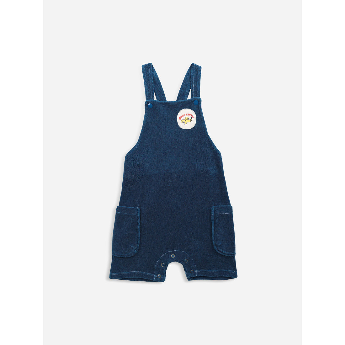 Bobo Choses Sniffy Dog Patch Terry Fleece Dungaree