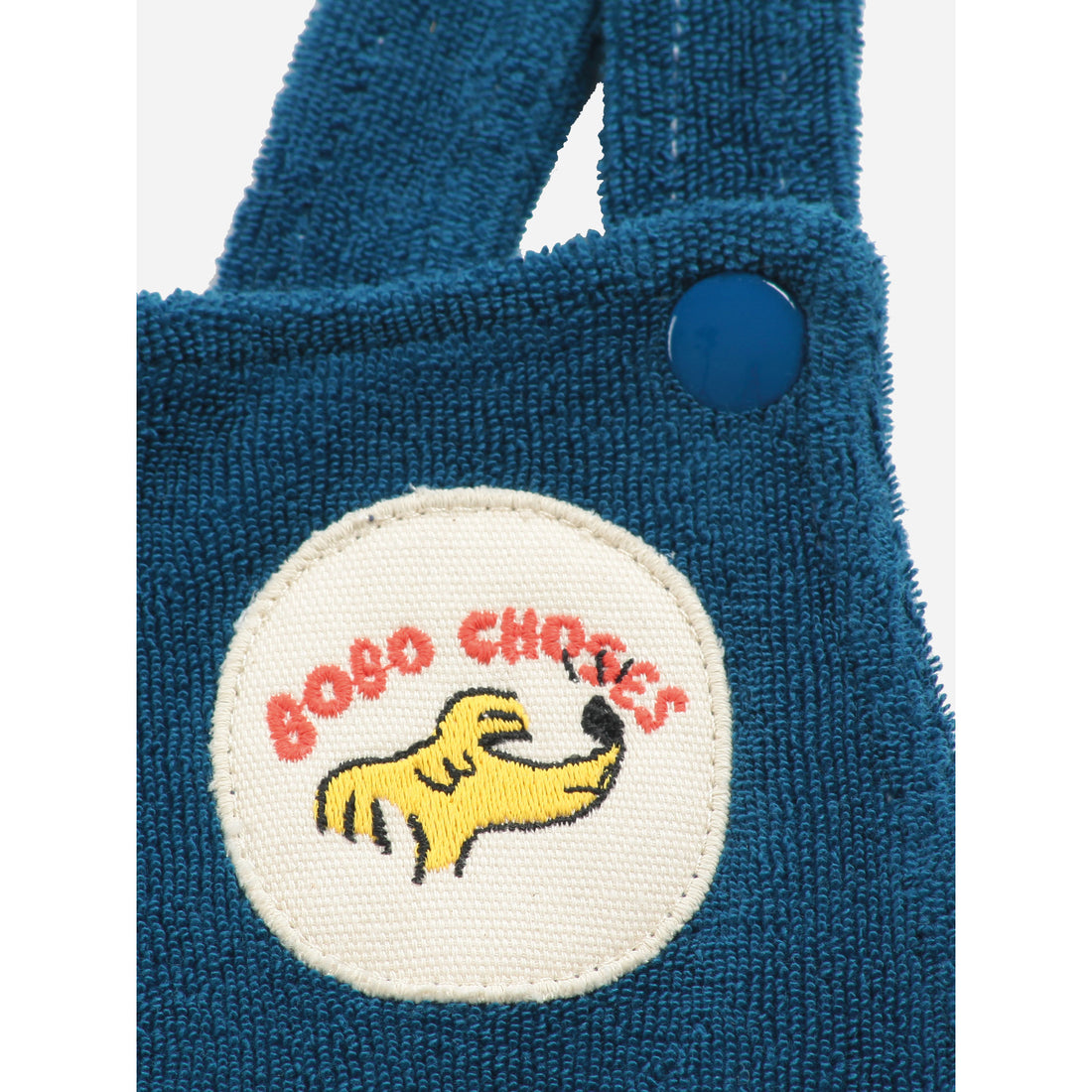 Bobo Choses Sniffy Dog Patch Terry Fleece Dungaree