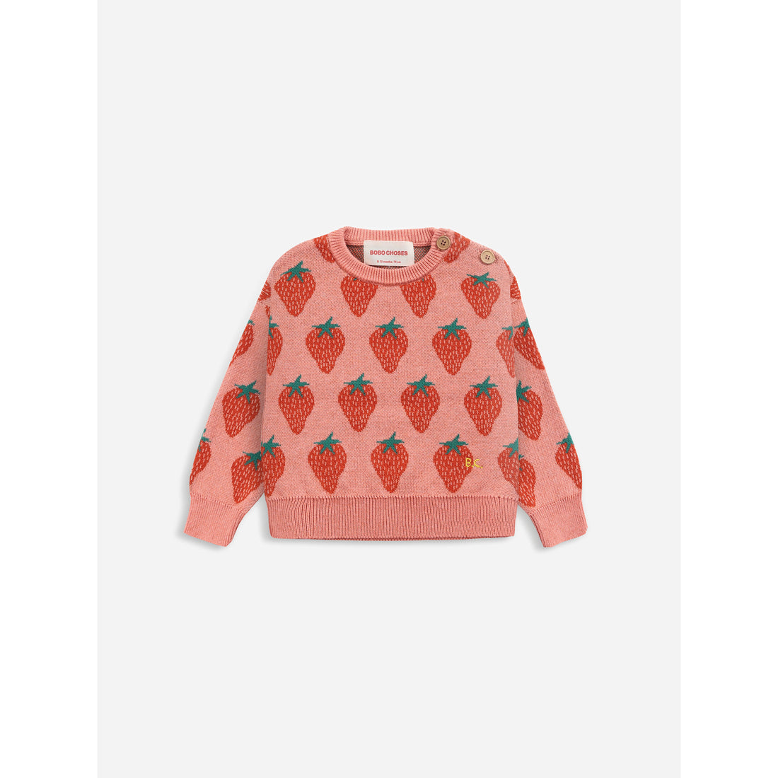 Bobo Choses Strawberry Jacquard Jumper