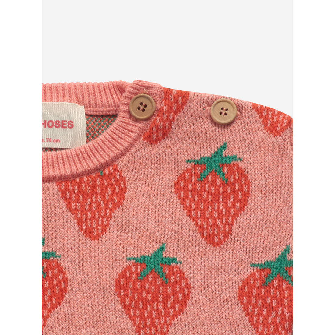 Bobo Choses Strawberry Jacquard Jumper