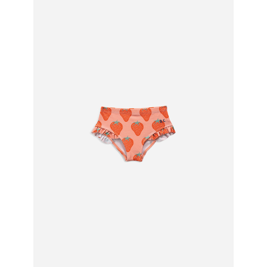 Bobo Choses Strawberry All Over Ruffle Swim Culotte