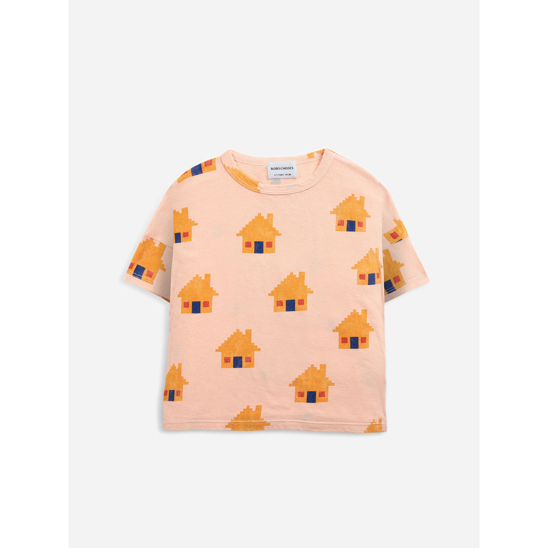 Bobo Choses Brick House All Over Short Sleeve T-Shirt