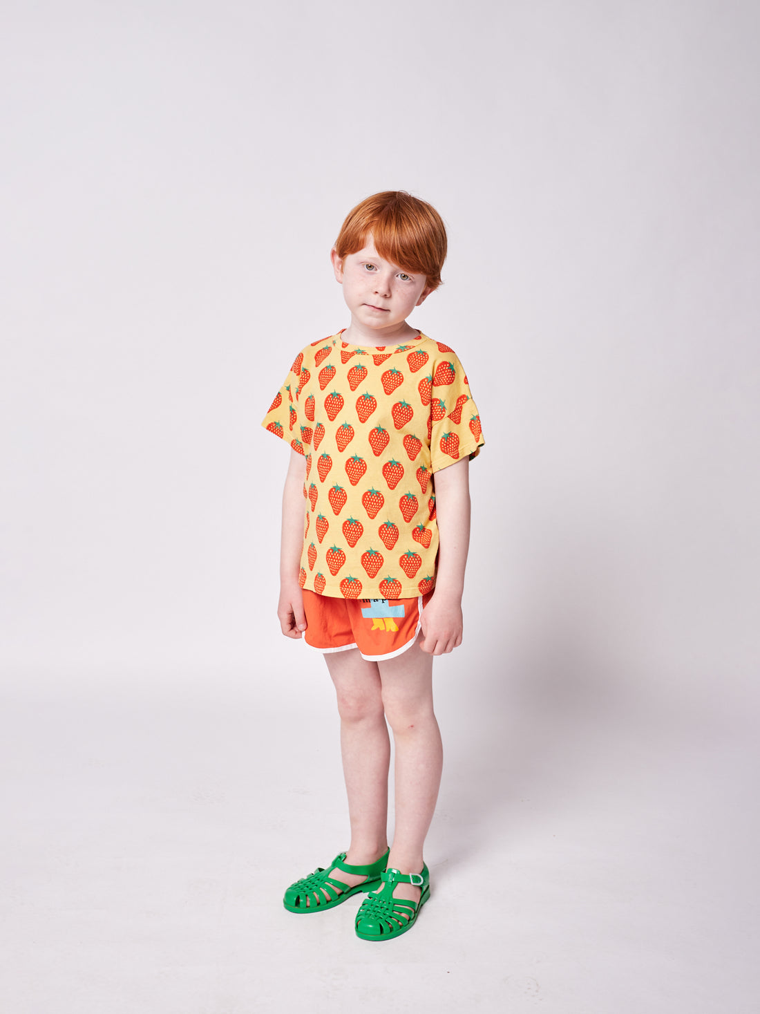 Bobo Choses Strawberry All Over Short Sleeve T-Shirt