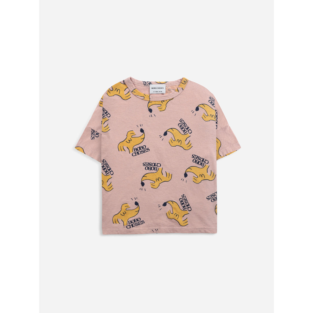 Bobo Choses Sniffy Dog All Over Short Sleeve T-Shirt