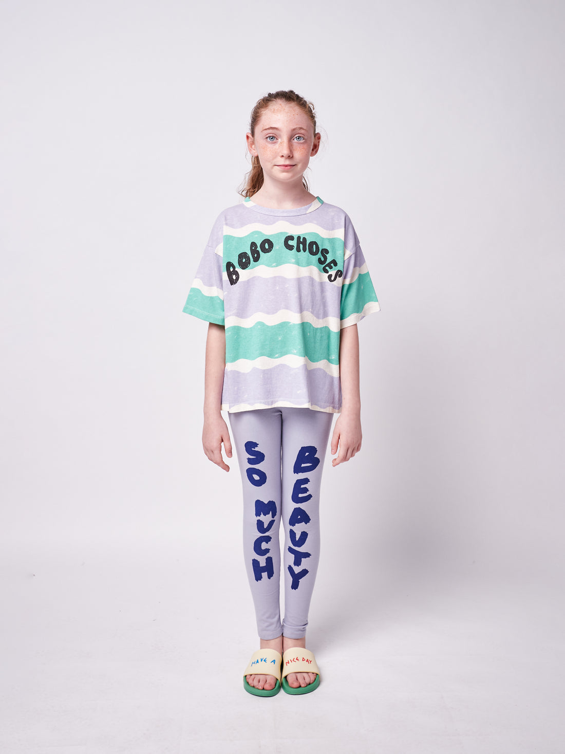 Bobo Choses Waves All Over Short Sleeve T-Shirt