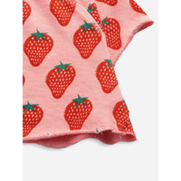 Bobo Choses Strawberry All Over Cropped Sweatshirt