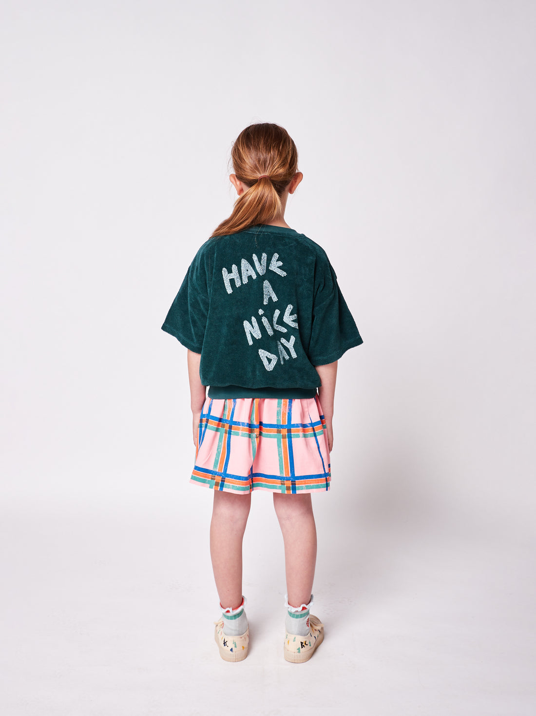 Bobo Choses Have A Nice Day Short Sleeve Terry Sweatshirt