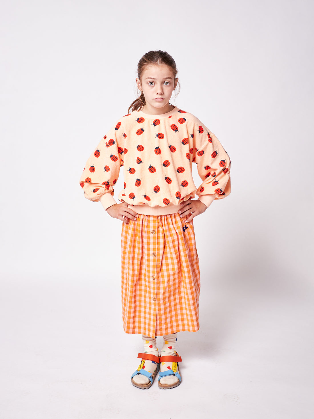 Bobo Choses Ladybug All Over Terry Sweatshirt