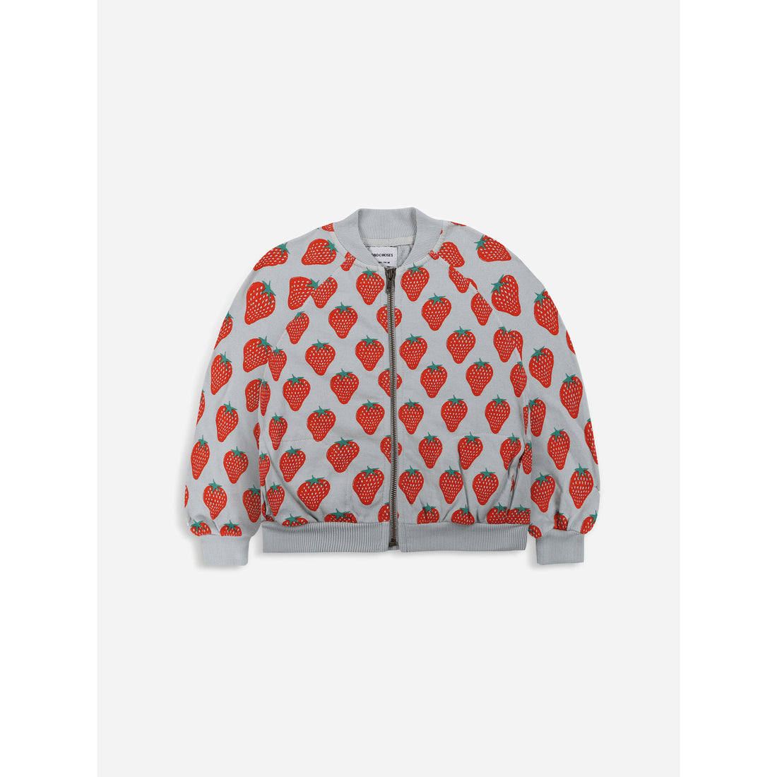 Bobo Choses Strawberry All Over Zipped Sweatshirt