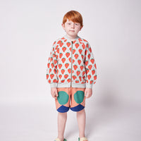 Bobo Choses Strawberry All Over Zipped Sweatshirt