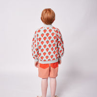 Bobo Choses Strawberry All Over Zipped Sweatshirt
