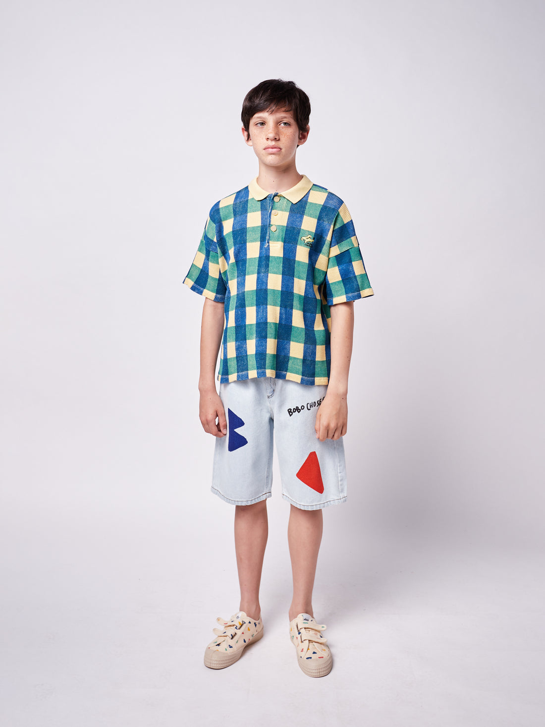 Bobo Choses B.C Colors Denim Bermuda Shorts
