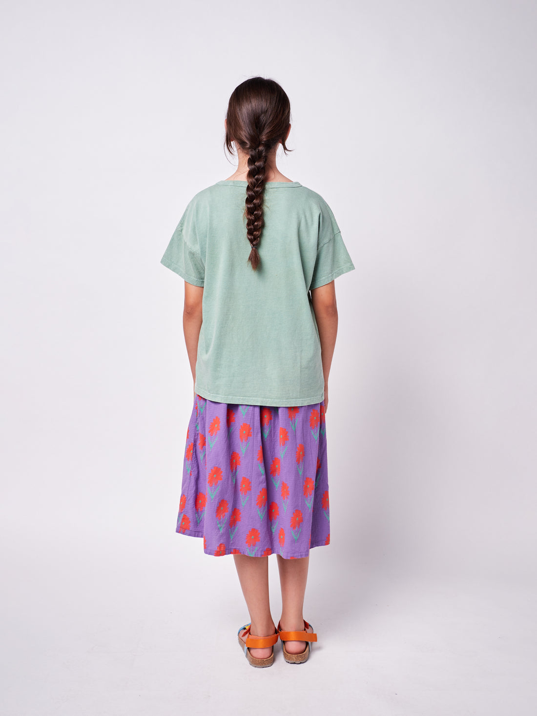 Bobo Choses Petunia All Over Buttoned Woven Midi Skirt